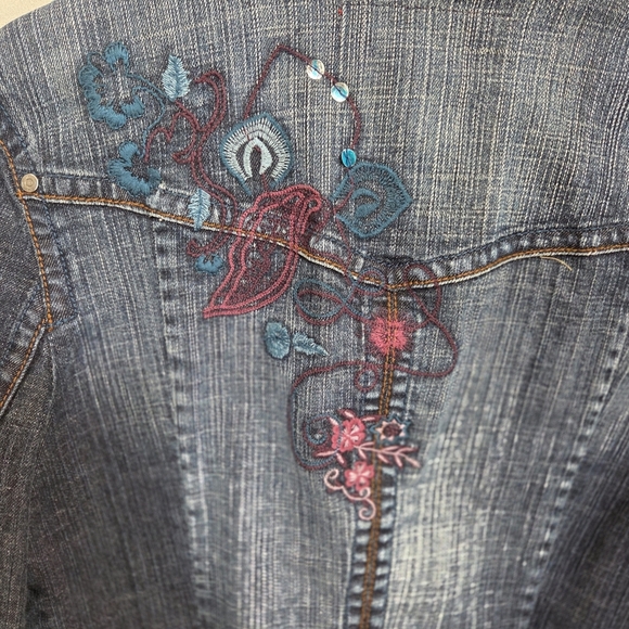 Esprit Blue Jean Jacket Classic Denim Style Size Small - Picture 6 of 9